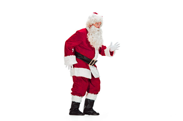 Portrait d'homme en costume de Père Noël
 - Photo, image