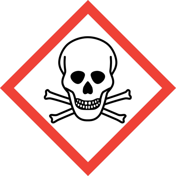 Hazard sign with deadly danger - Photo, Image