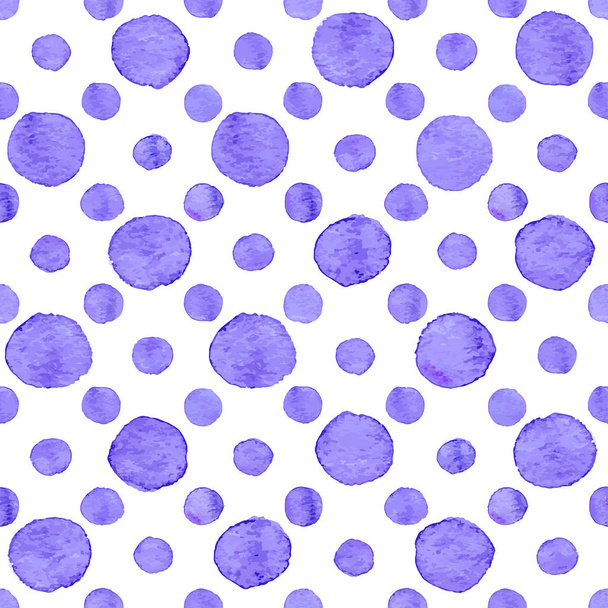 Seamless watercolor dots pattern - Vettoriali, immagini