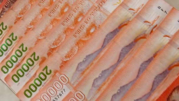 Chilean twenty thousand Peso bank notes  - Footage, Video