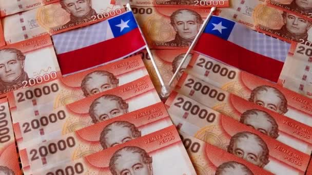 Чилійський двадцять тисяч песо банкнот  - Кадри, відео