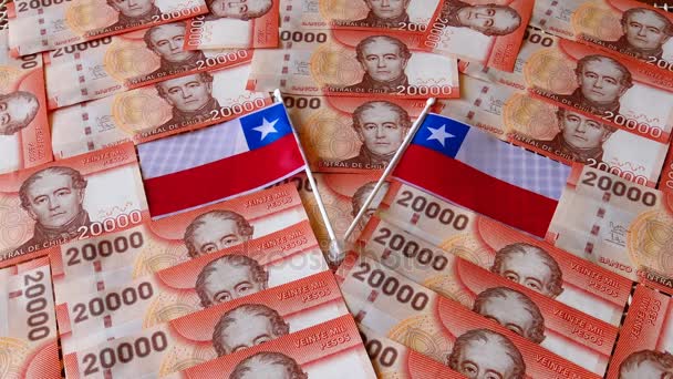 Chilenische Zwanzigtausend-Peso-Banknoten  - Filmmaterial, Video