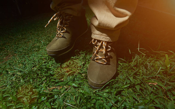 Step on green grass - Photo, Image