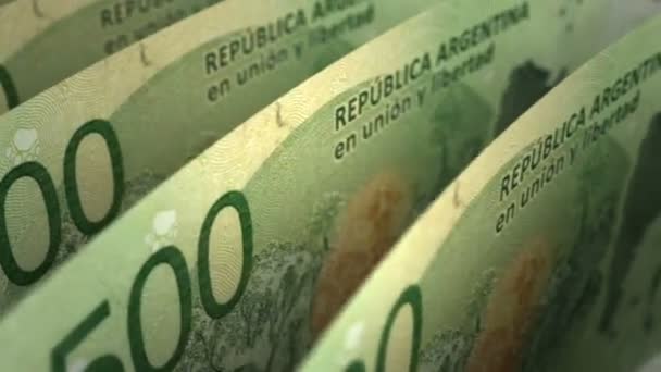Argentinische Pesos in Nahaufnahme (nahtlos)) - Filmmaterial, Video