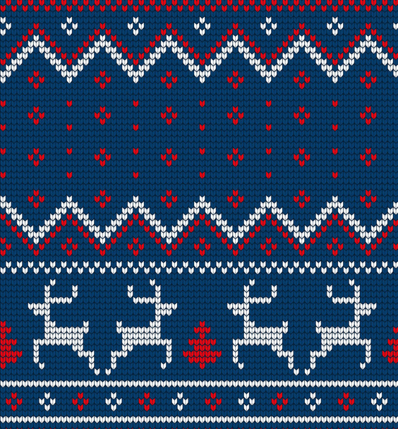Modèle tricoté Noël et Nouvel An - Vecteur, image