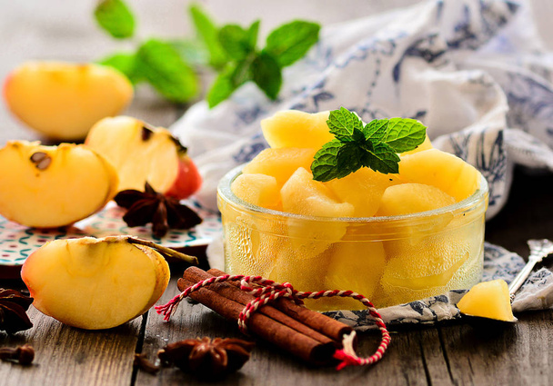 Traditional organic apple compote - Photo, Image