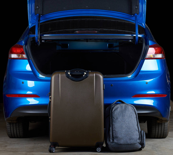 Filling modern car trunk with bags - Photo, Image