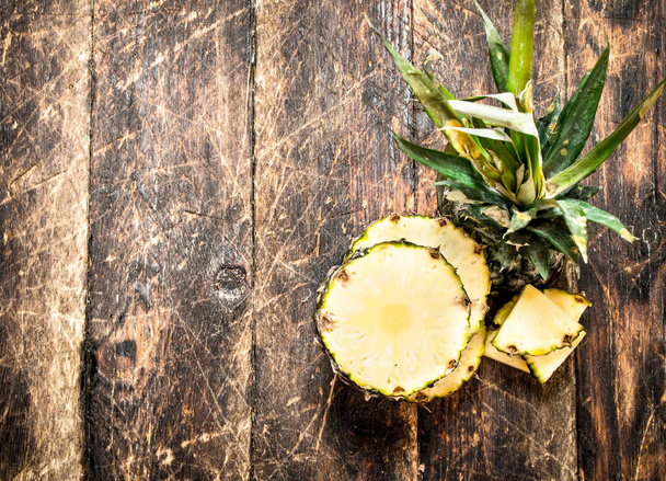 Sliced fresh pineapple. - Photo, image