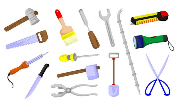 Various work tools and household appliance - Vector, Image