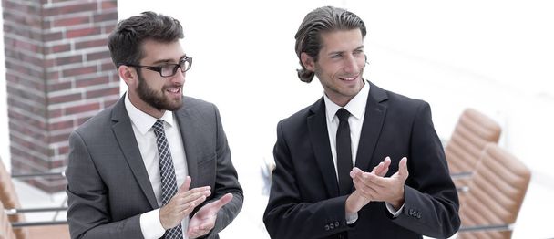 business partners applauding ,standing in the office - Foto, Imagem