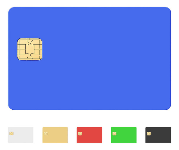 creditcard set - Vector, afbeelding