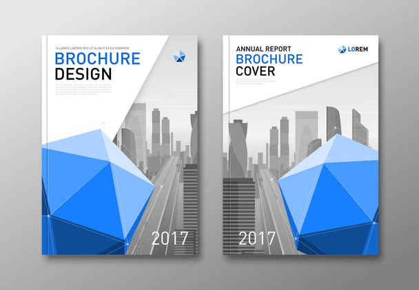 Corporate brochure cover design template. - Vector, Image