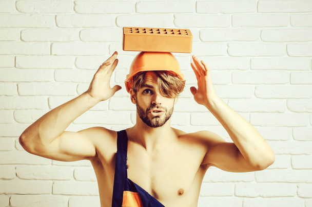 sexy muscular man builder - Fotoğraf, Görsel
