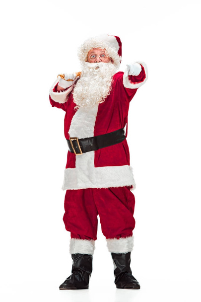 Portrait of Man in Santa Claus Costume - Foto, Imagem