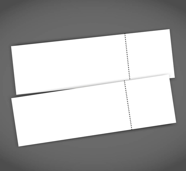 Blank event concert ticket mockup template. Concert, party or festival ticket design template - Вектор,изображение