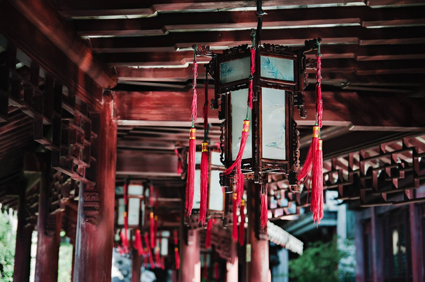 Chinese lanterns at Yuyuan Garden in shanghai china - Foto, Imagem
