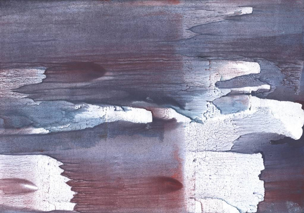 Туманный акварель, нарисованный на бумажном листе. Серый фон
. - Фото, изображение
