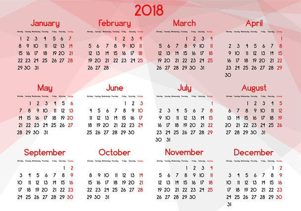 Rechtenvrije stockvectors Annual calendar
