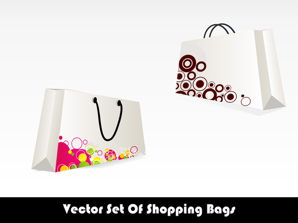 vector kleurrijke boodschappentassen instellen, eps10 - Vector, afbeelding