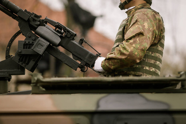 Katonák, hogy részt egy katonai parádé  - Fotó, kép