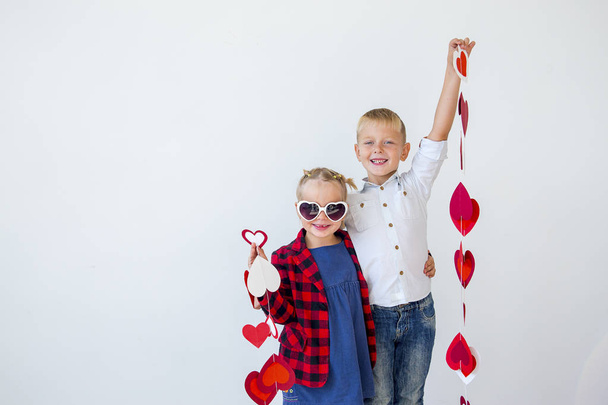 Kids Valentine day - Foto, Imagen