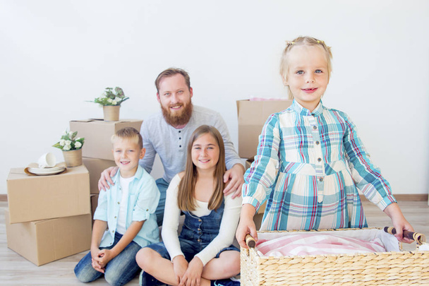 Family moving to a new house - Photo, Image