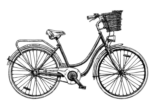 European city bike - Vetor, Imagem