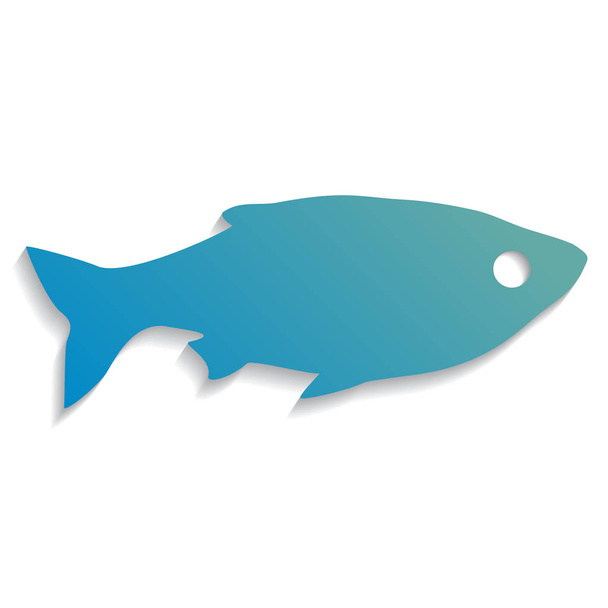 Fish icon Vector. Flat vector illustration for web banner, web and mobile. Vector icon isolated on white background. - Vector, Image