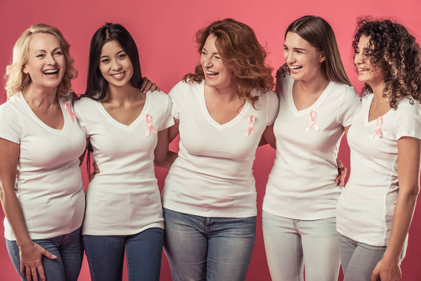 Women against breast cancer - Foto, afbeelding