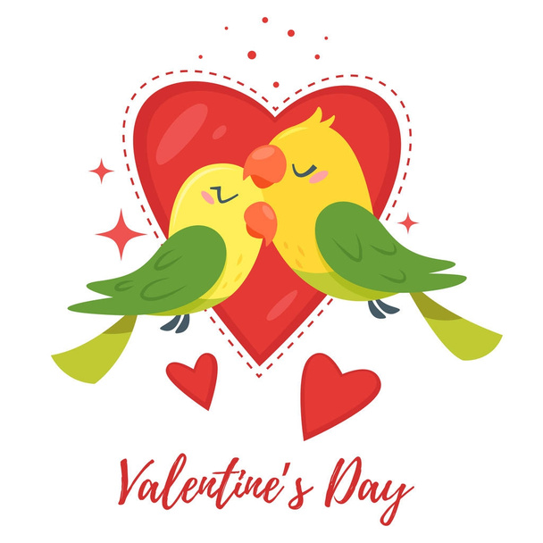 Valentine's day greeting card - Vettoriali, immagini