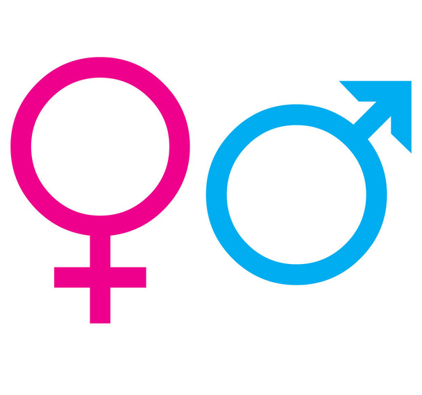 Symbolen van vrouwen en mannen  - Foto, afbeelding