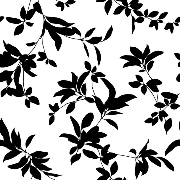 Leaf illustration pattern.It was simple and expressed a leafThese designs continue seamlessly - Vektori, kuva