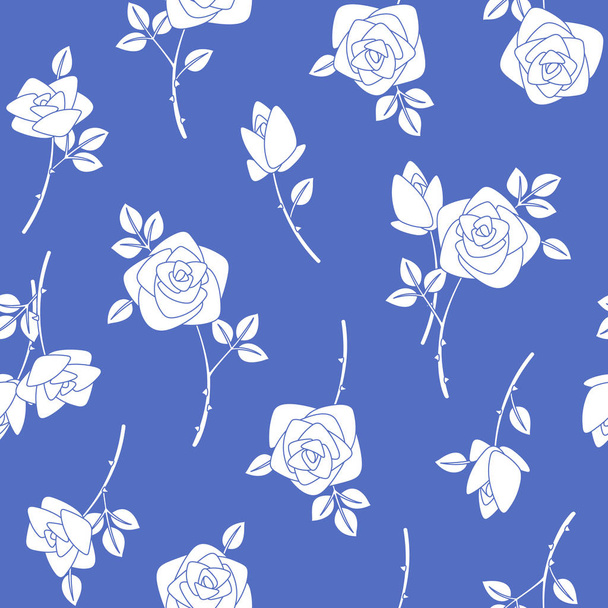 Rose illustration pattern.I designed a rose - Vector, Image