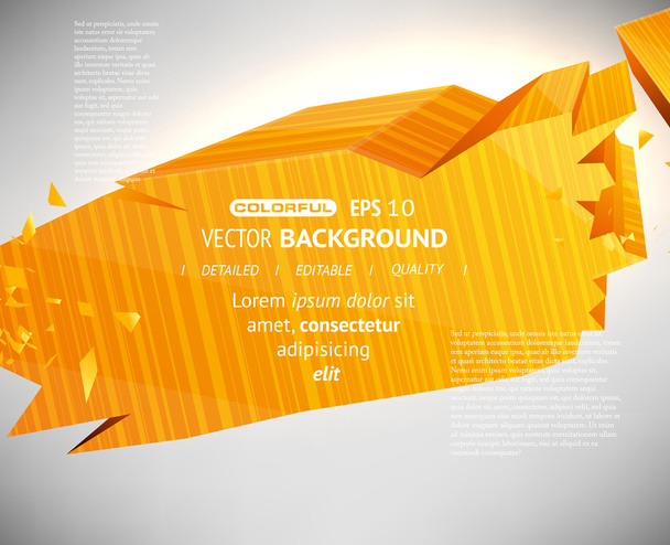 3d bright abstract background - vector illustration - Vetor, Imagem