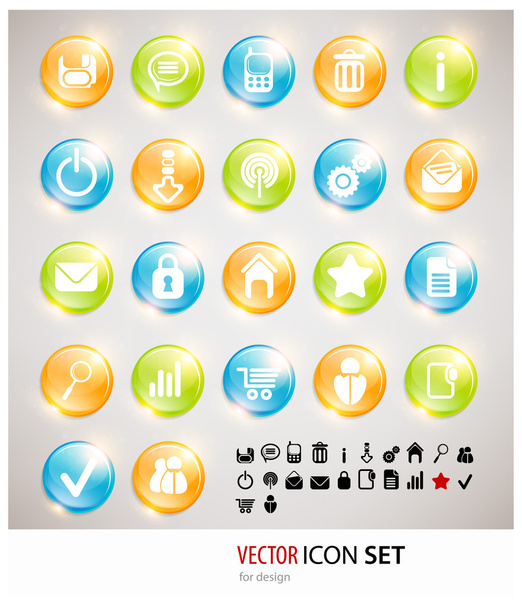 Vector buttons for design - Вектор, зображення