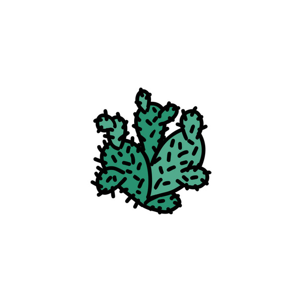 Cactus icône dessinée à la main
  - Vecteur, image