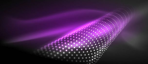 ネオンの光効果、粒子 - ベクター画像