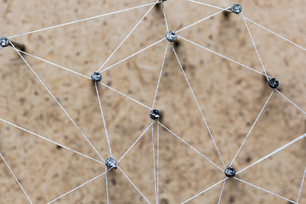Linking entities network connected. - Фото, зображення
