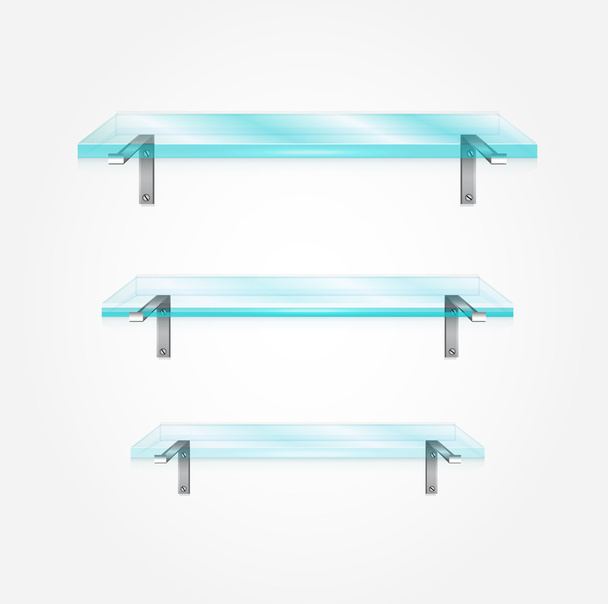 Vector glass shelves - Vector, Image