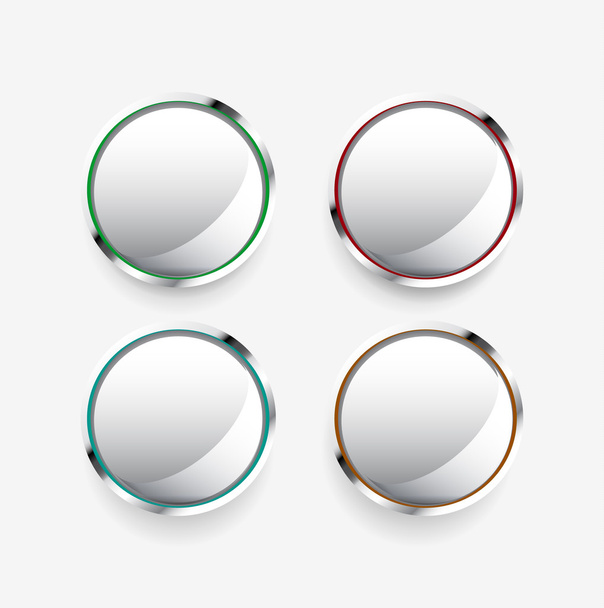 Порожні білі векторні кнопки
 - Вектор, зображення