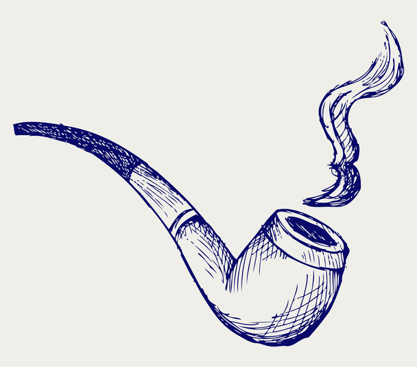 Tobacco pipe - Vektor, Bild