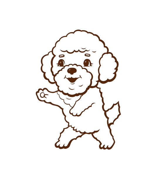 Cartoon little dog - Vector, Image