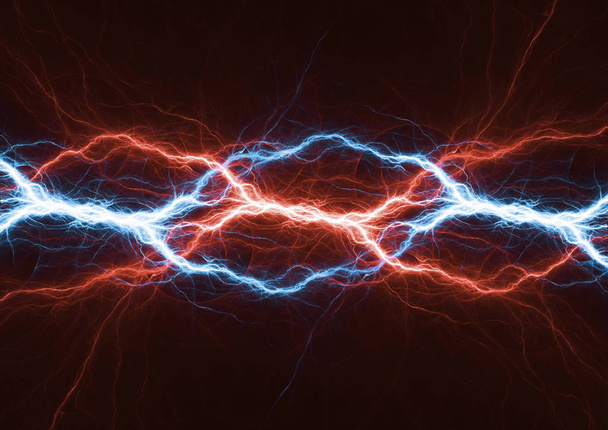 Feuer und Eis Blitz, Plasma und Macht Hintergrund - Foto, Bild