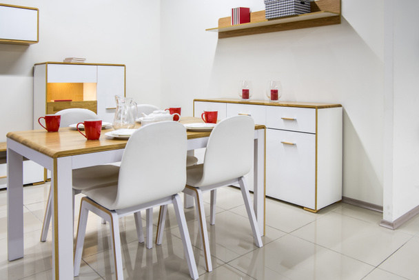 útulný moderní jídelní místnost interiér - Fotografie, Obrázek