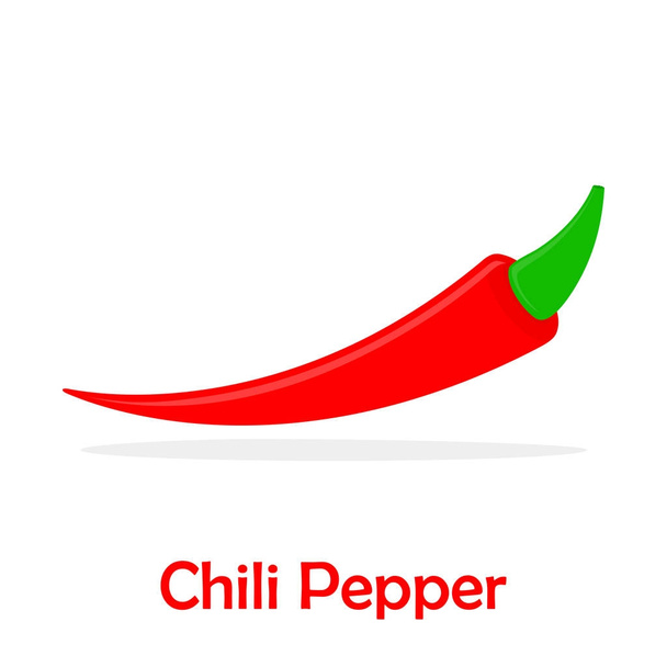 Chili Pepper icono plano. Ilustración vectorial
 - Vector, imagen