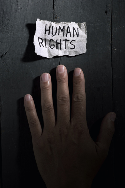 szöveg emberi jogok egy darab papír - Fotó, kép