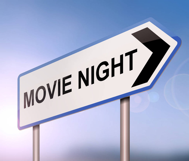 Movie night concept. - Photo, Image