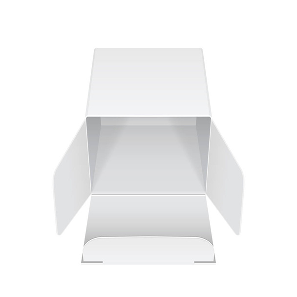 White Package Box Opened. For electronic device - Vector, afbeelding