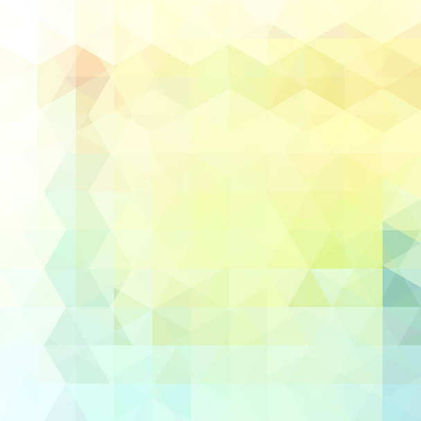 Geometrische patroon, driehoeken vector achtergrond inbwhite, blauwe, gele tinten. Illustratie patroon - Vector, afbeelding