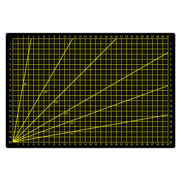 Líneas de rejilla Estera de corte Escala de artesanía Tarjeta de placa Tela Tablero de papel de cuero vector ilustración
 - Vector, imagen
